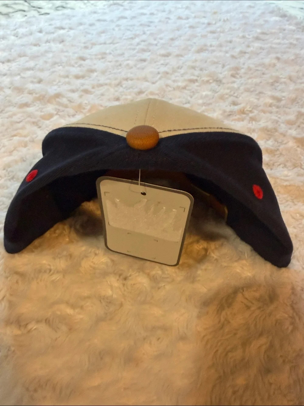 UConn Men's Tan and Navy Structured Baseball Cap